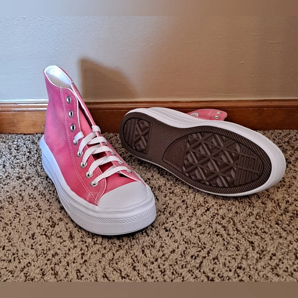Chuck Taylor All Star Converse Youth Chaos Fuchsia Platform Youth 6 Women 8